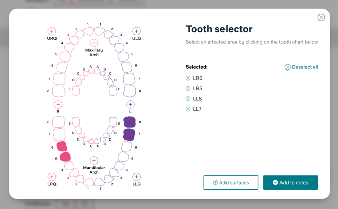 Tooth selector - Modern